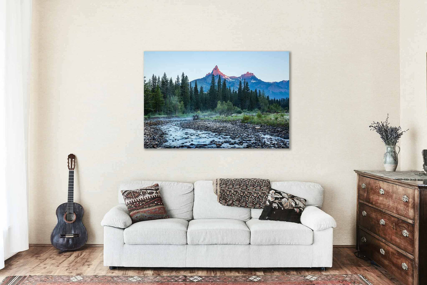 Pilot Peak Canvas | Beartooth Mountains Gallery Wrap | Rocky Mountain Photography | Wyoming Wall Art | Nature Decor | Ready to Hang