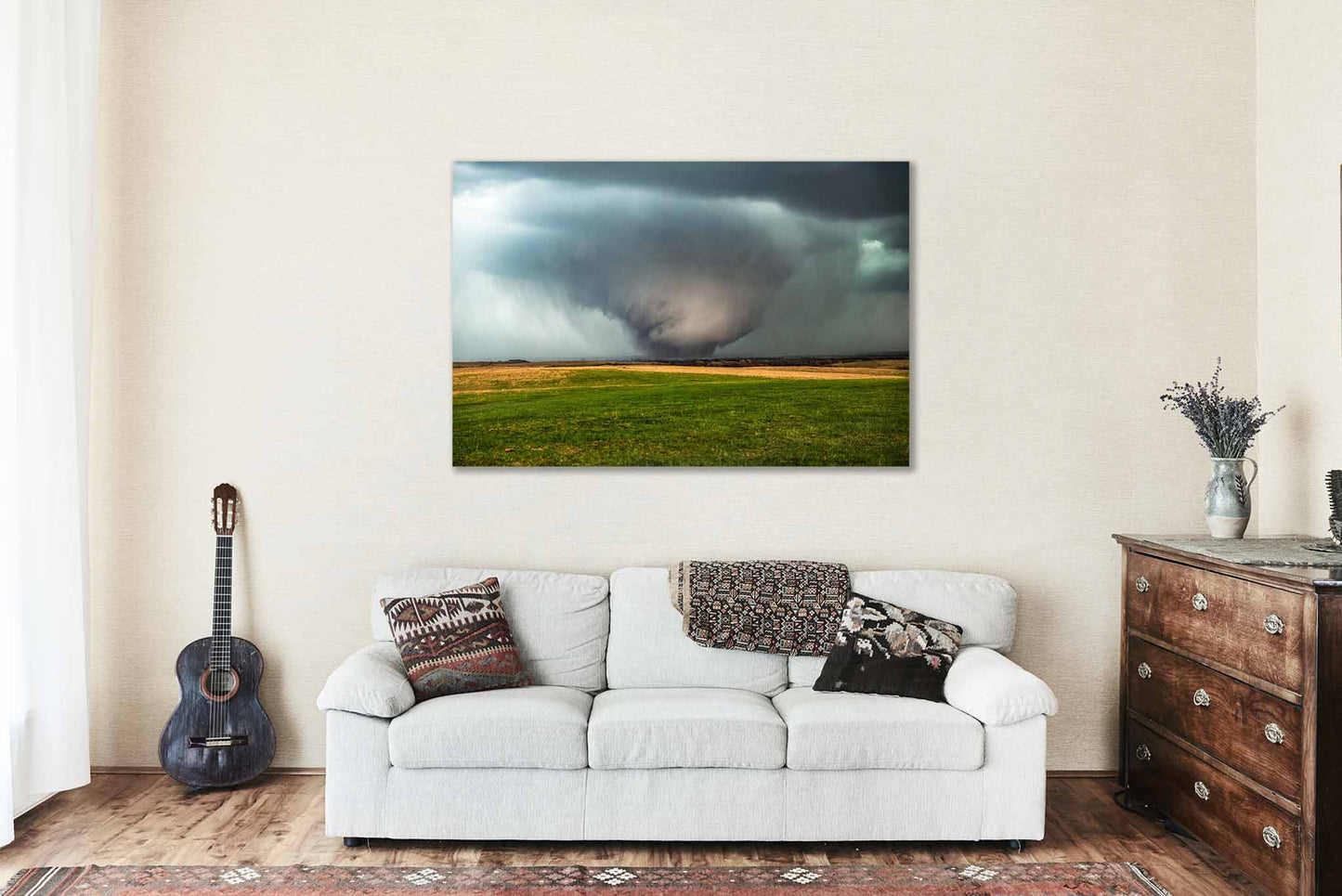 Tornado Canvas | Storm Gallery Wrap | Thunderstorm Photography | Kansas Wall Art | Weather Decor | Ready to Hang