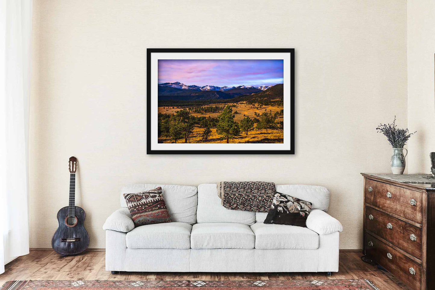 Rocky Mountains Framed and Matted Print | National Parks Photo | Estes Park Decor | Colorado Photography | Nature Wall Art | Ready to Hang