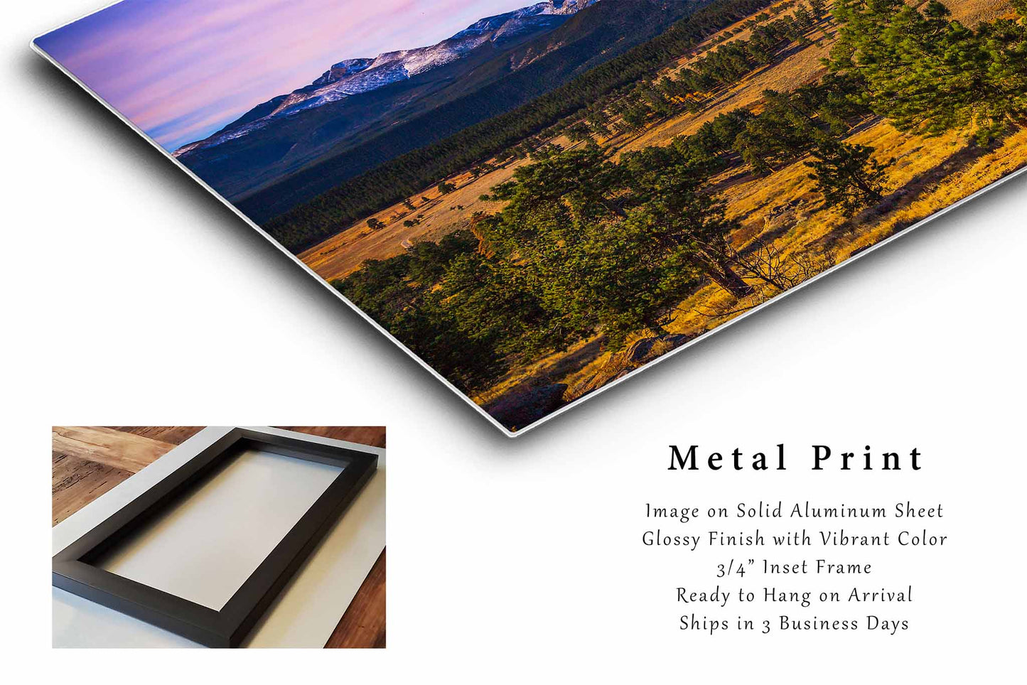 Rocky Mountains Metal Print | National Parks Photography | Estes Park Wall Art | Colorado Photo | Nature Decor | Ready to Hang