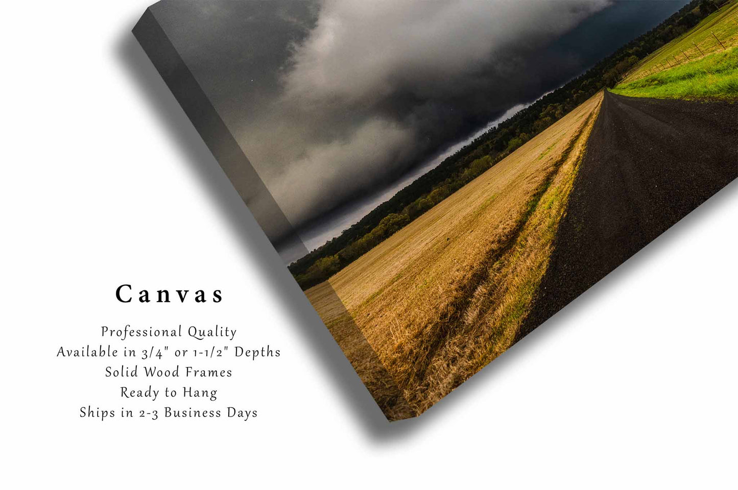 Thunderstorm Canvas | Ouachita Mountains Gallery Wrap | Storm Photography | Arkansas Landscape Wall Art | Weather Decor | Ready to Hang