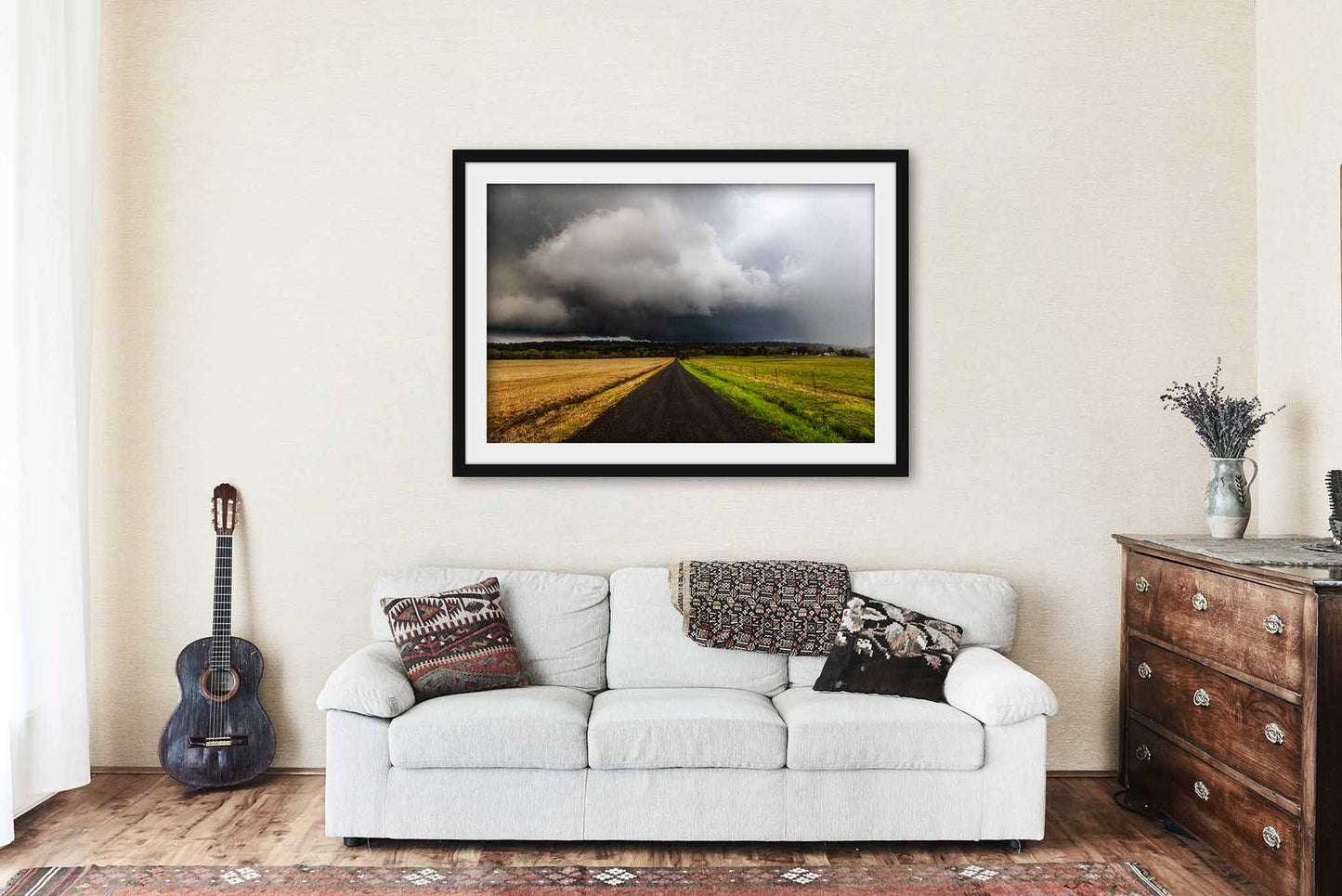 Thunderstorm Framed and Matted Print | Ouachita Mountains Photo | Storm Decor | Arkansas Landscape Photography | Weather Wall Art | Ready to Hang