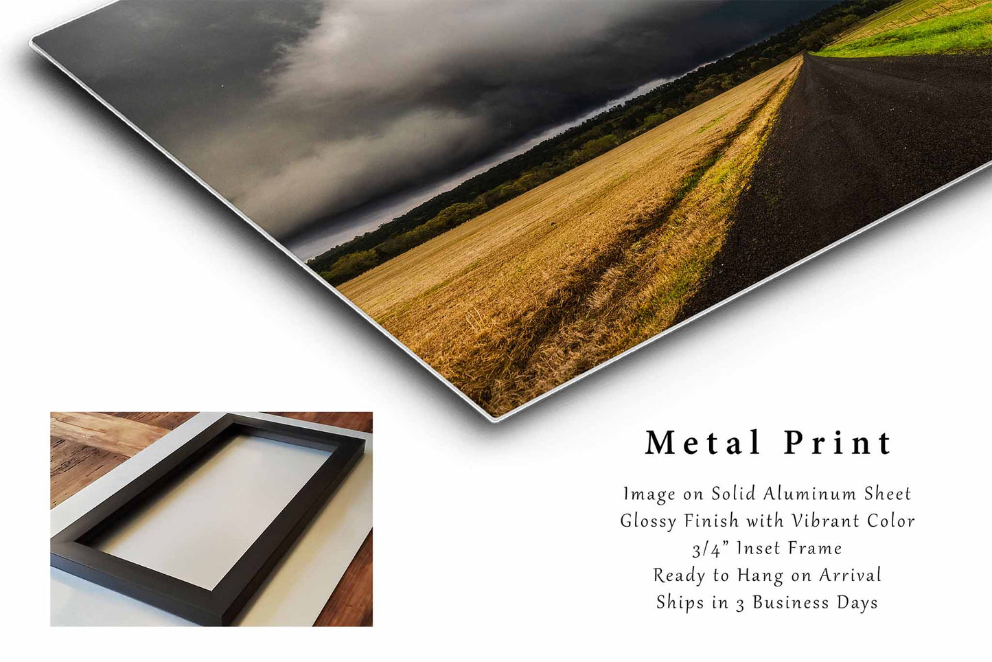 Thunderstorm Metal Print | Ouachita Mountains Photography | Storm Wall Art | Arkansas Landscape Photo | Weather Decor | Ready to Hang