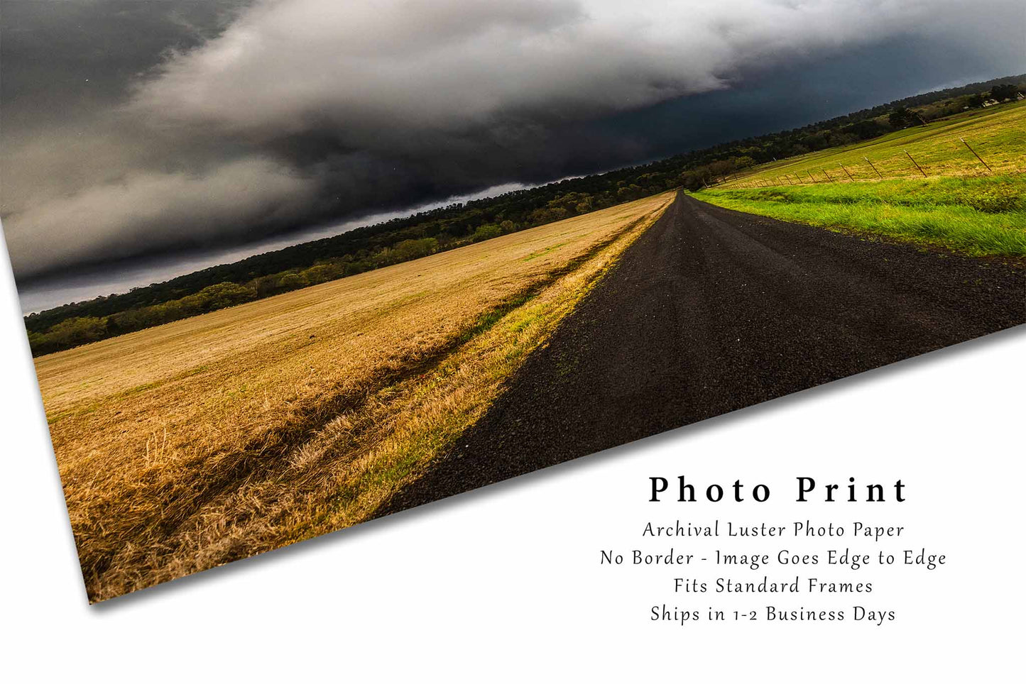 Thunderstorm Photography Print | Ouachita Mountains Picture | Storm Wall Art | Arkansas Landscape Photo | Weather Decor | Not Framed