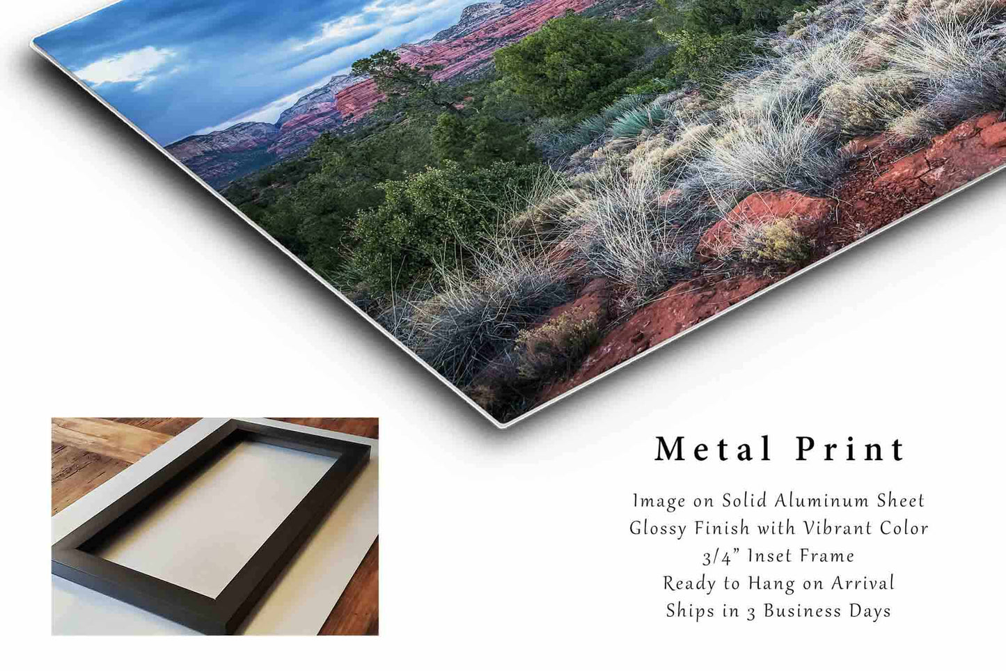 Sedona Metal Print | Desert Landscape Photography | Arizona Wall Art | Southwestern Photo | Western Decor | Ready to Hang