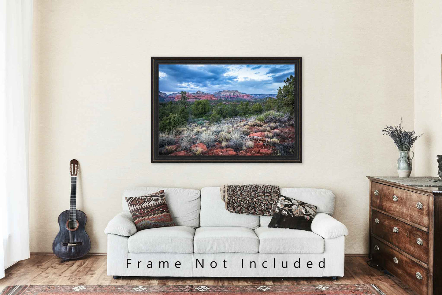Southwest Photography Wall Art Print - Picture of Mountains and Desert Landscape Near Sedona Arizona Scenic Western Decor 4x6 to 40x60