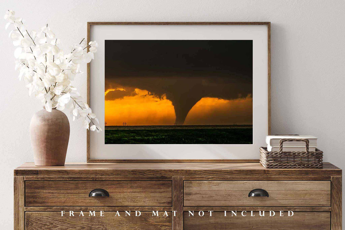 Tornado Photography Print | Storm Picture | Thunderstorm Wall Art | Kansas Photo | Nature Decor | Not Framed