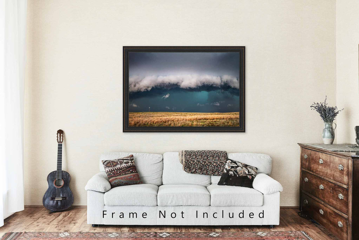 Storm Photography Print | Thunderstorm Picture | Great Plains Wall Art | Texas Photo | Weather Decor | Not Framed