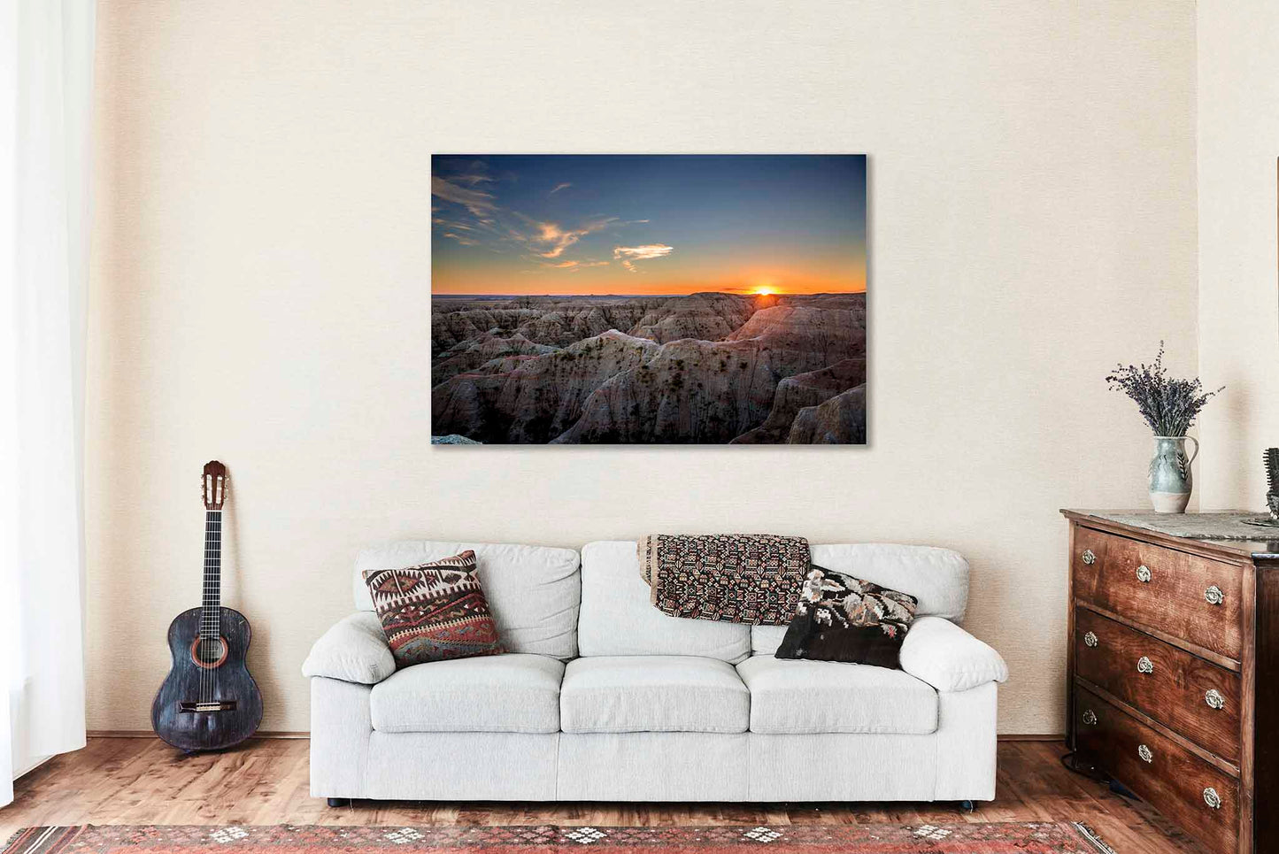 Badlands National Park Metal Print | Sunset Photography | Great Plains Wall Art | South Dakota Landscape Photo | Nature Decor | Ready to Hang