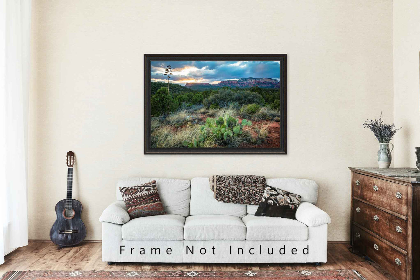Southwest Photography Wall Art Print - Picture of Desert Landscape at Sunset Near Sedona Arizona Nature Decor 4x6 to 40x60