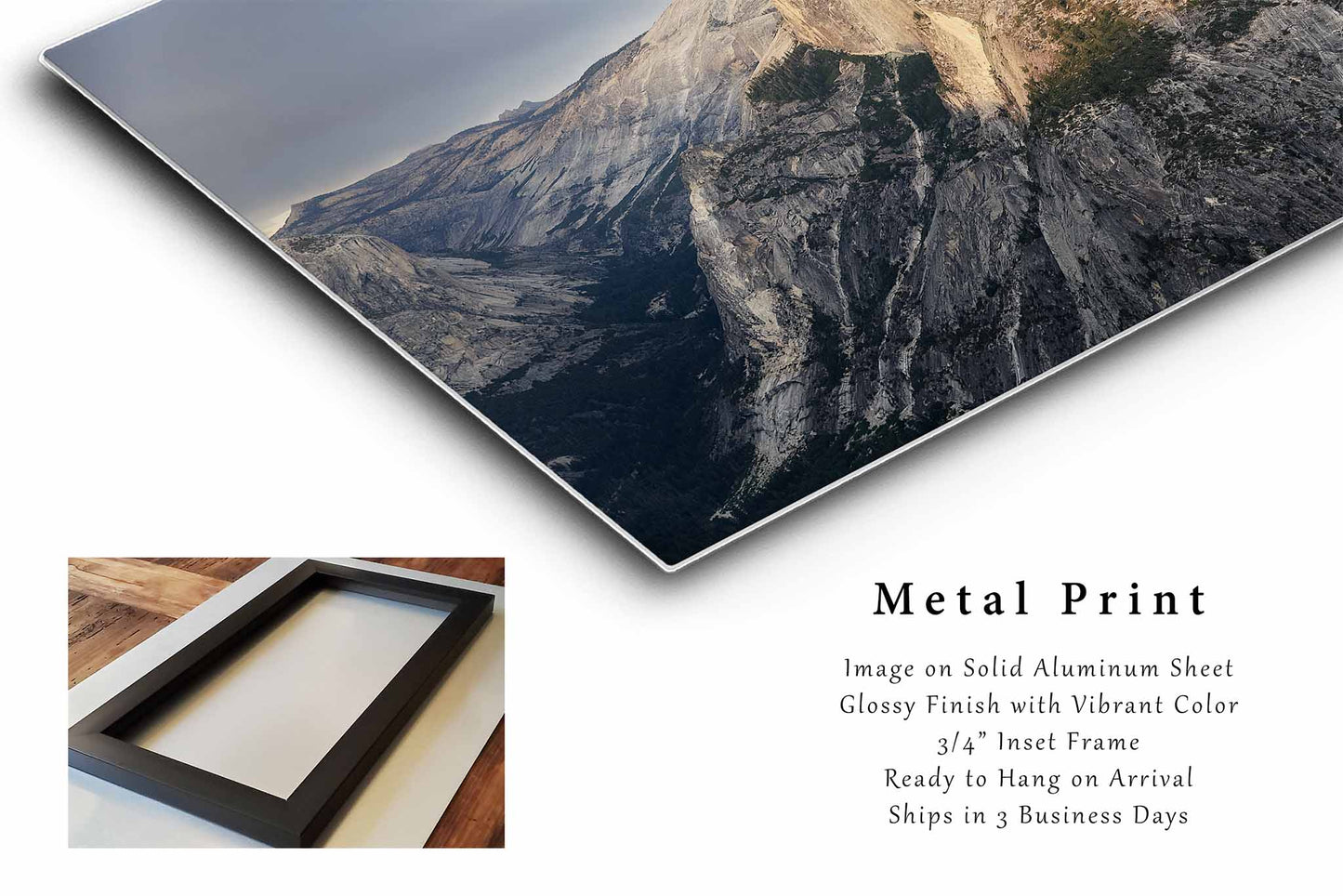 Half Dome Metal Print | Yosemite Valley Photography | National Parks Wall Art | California Landscape Photo | Nature Decor | Ready to Hang