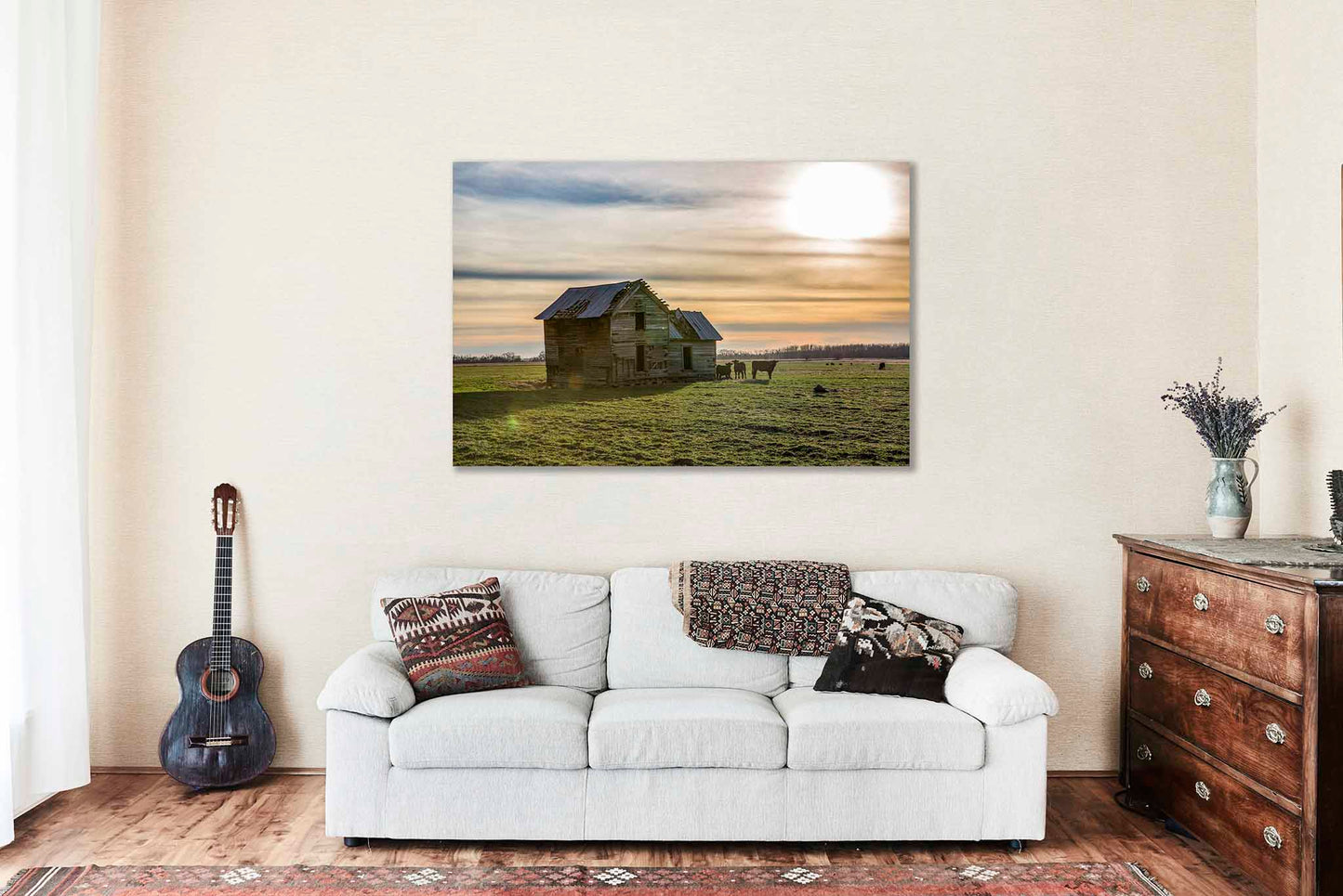 Abandoned House Canvas | Old Homestead Gallery Wrap | Country Photography | Oklahoma Wall Art | Farmhouse Decor | Ready to Hang