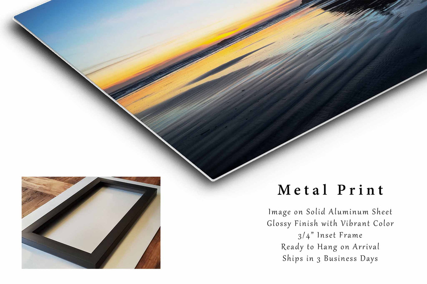 Ruby Beach Metal Print | Sea Stack Photography | Seascape Wall Art | Washington Coast Photo | Pacific Northwest Decor | Ready to Hang