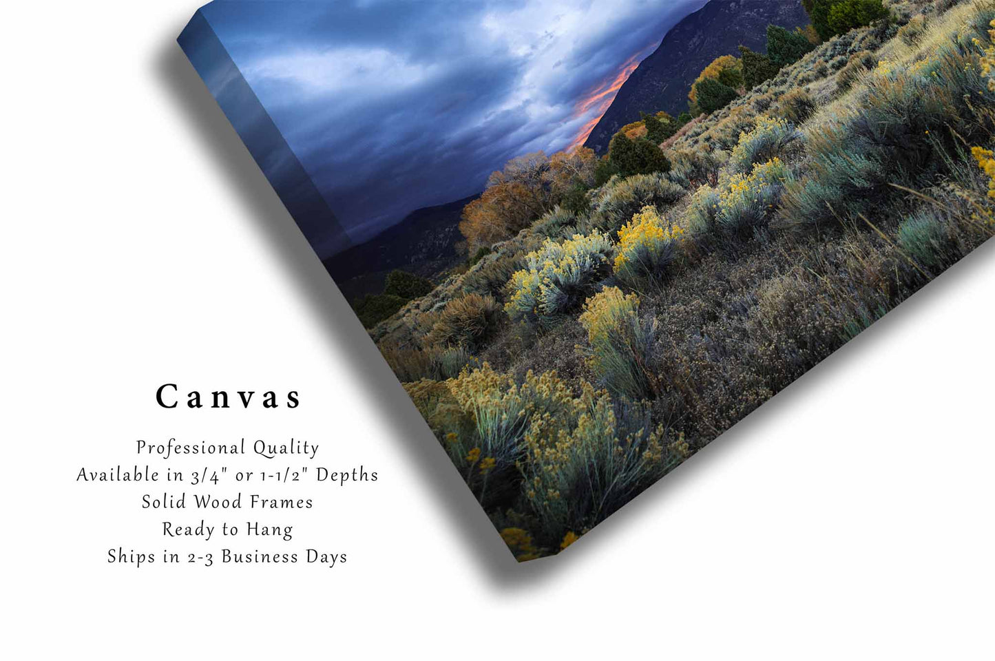 Taos Mountain Canvas | High Desert Gallery Wrap | Rocky Mountain Photography | New Mexico Landscape Wall Art | Nature Decor | Ready to Hang