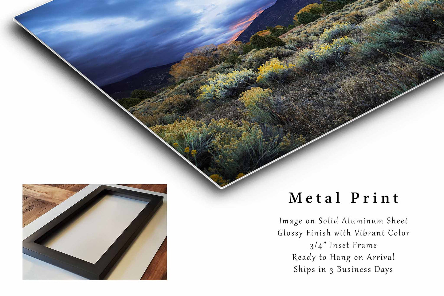 Taos Mountain Metal Print | High Desert Photography | Rocky Mountain Wall Art | New Mexico Landscape Photo | Nature Decor | Ready to Hang