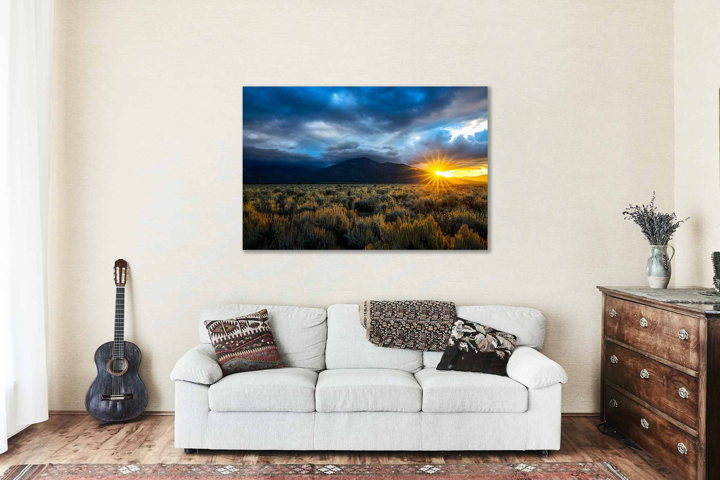 Taos Mountain Canvas | High Desert Gallery Wrap | Rocky Mountain Photography | New Mexico Landscape Wall Art | Southwest Decor | Ready to Hang