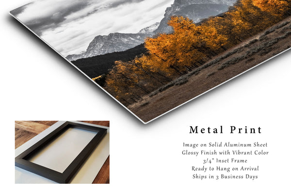 Grand Tetons Metal Print | Mount Moran Photo | Rocky Mountain Photography | Wyoming Picture | Western Decor