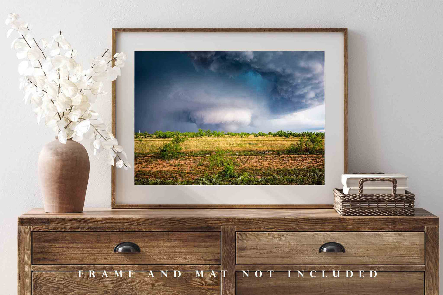 Storm Photography Print - Picture of Tornado on Spring Day in West Texas - Extreme Weather Wall Art Nature Cloud Photo Artwork Decor