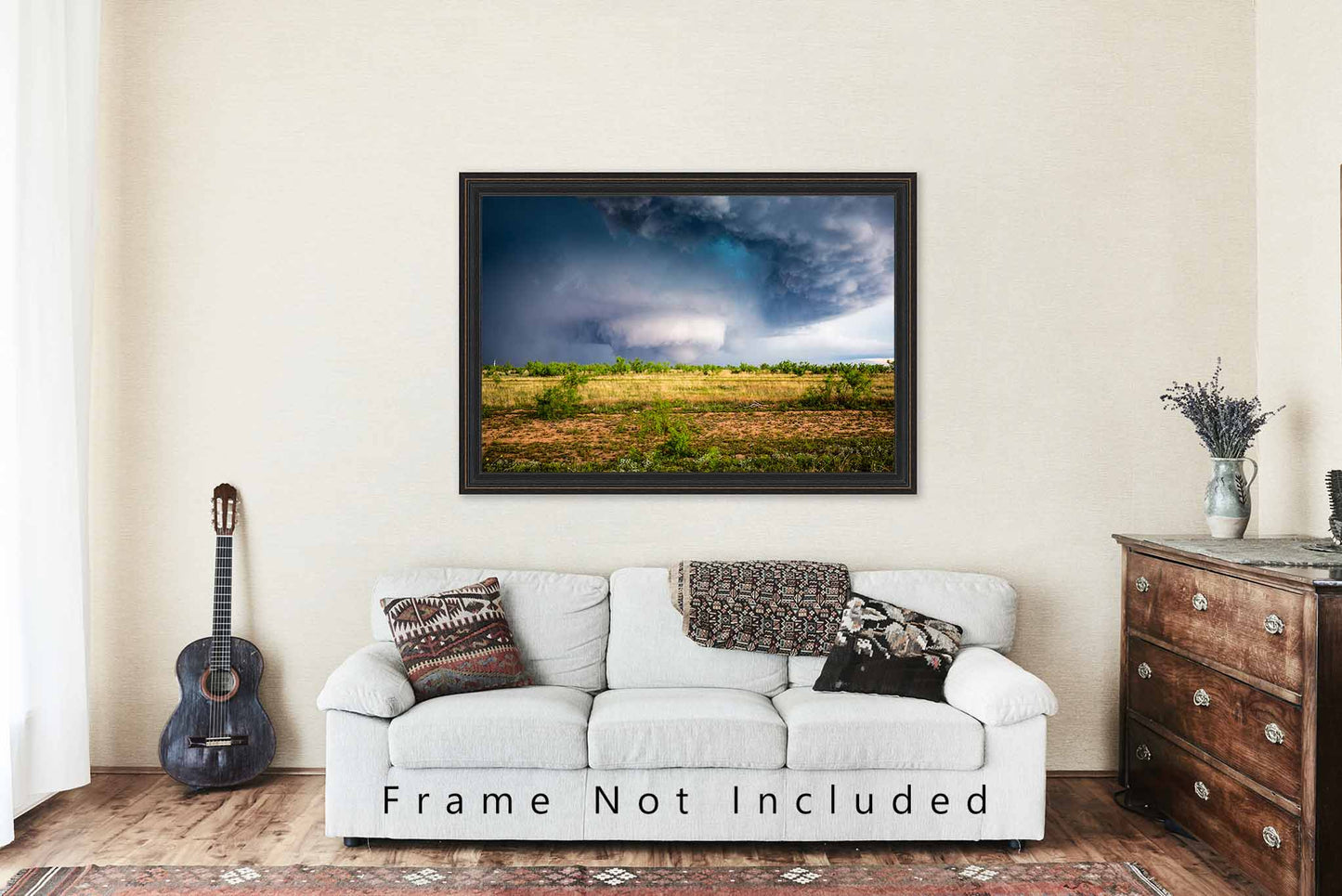 Storm Photography Print - Picture of Tornado on Spring Day in West Texas - Extreme Weather Wall Art Nature Cloud Photo Artwork Decor