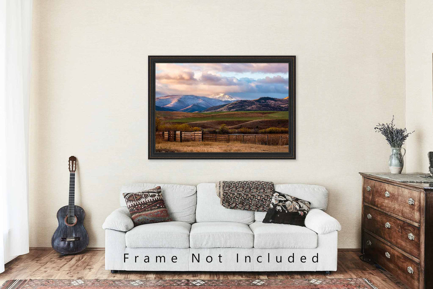 Rocky Mountain Photography Print | Snowcapped Peak Picture | Montana Wall Art | Rockies Photo | Western Decor | Not Framed