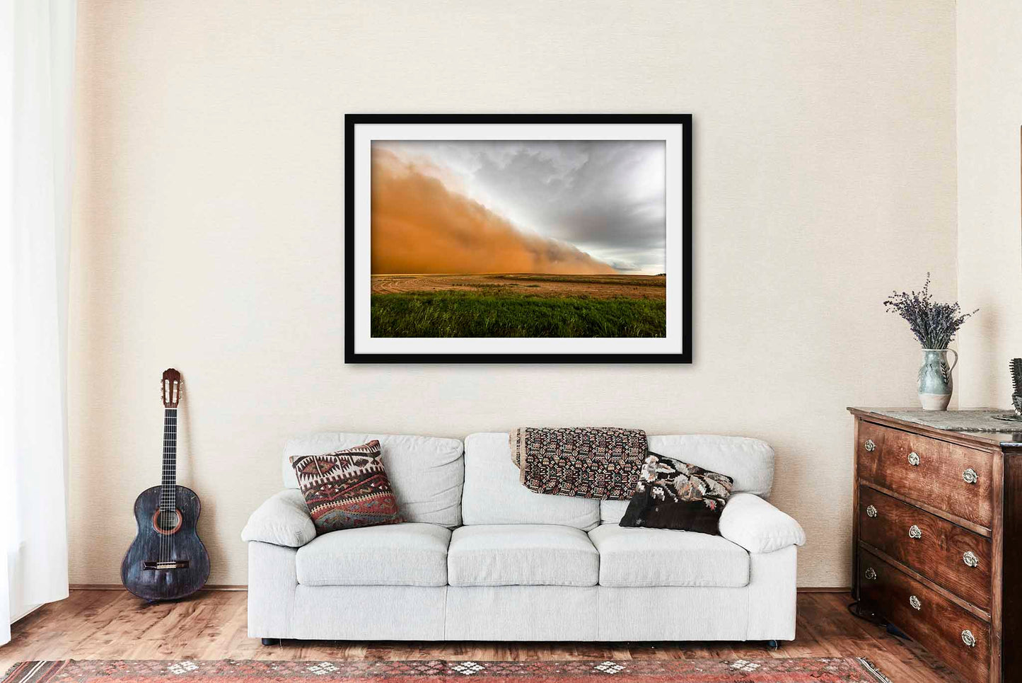 Haboob Framed and Matted Print | Storm Photo | Thunderstorm Decor | Texas Photography | Weather Wall Art | Ready to Hang