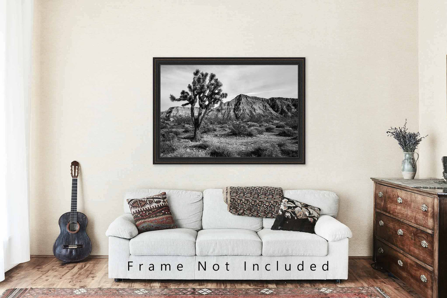 Joshua Tree Photography Print | Desert Picture | Black and White Wall Art | Arizona Photo | Southwestern Decor | Not Framed