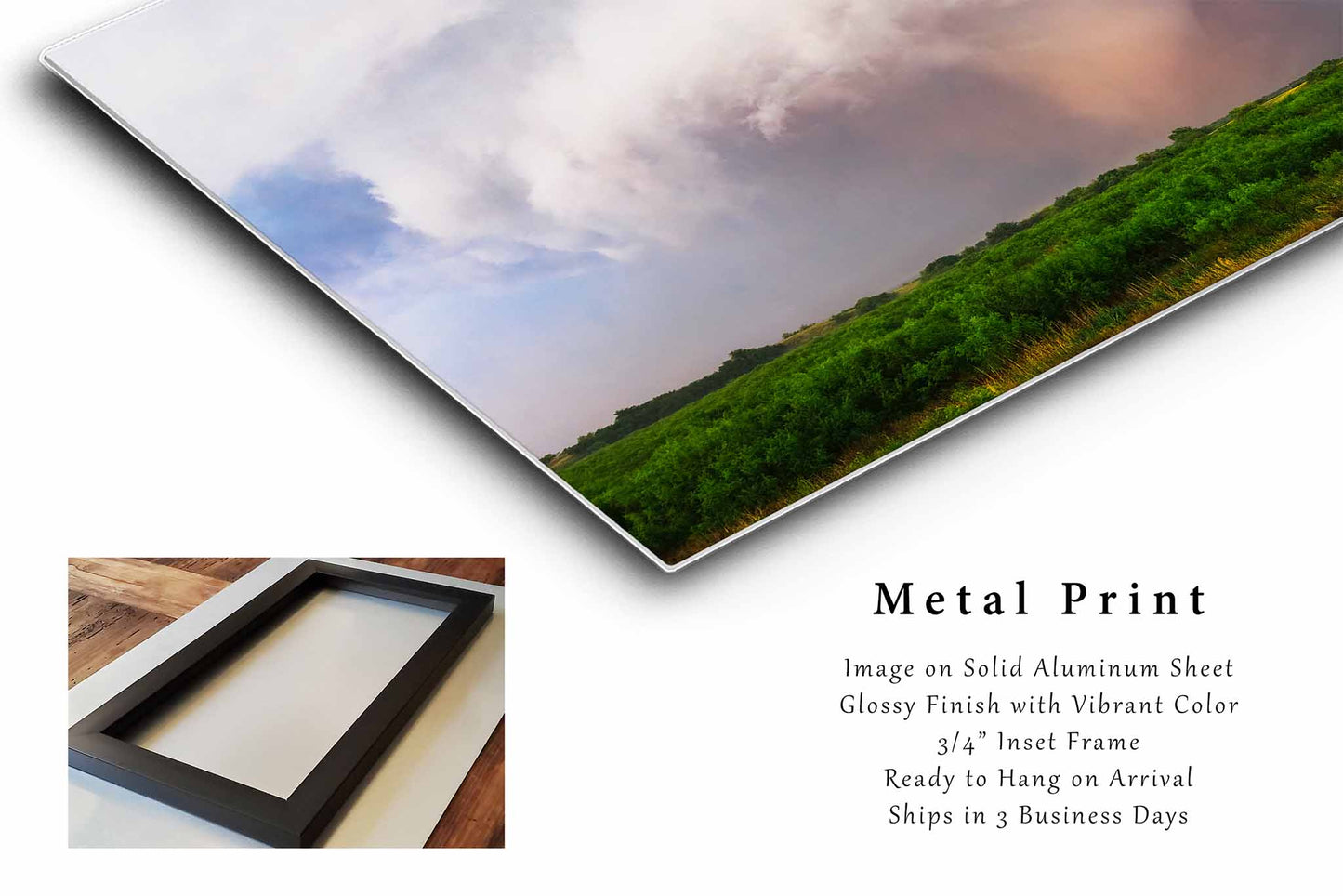 Large Dusty Tornado in Southwest Oklahoma Metal Print Wall Art | Storm Photography Weather Decor