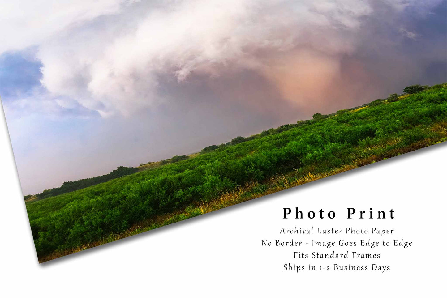 Storm Photography Print (Unframed) Large Dusty Tornado in Southwest Oklahoma | Thunderstorm Wall Art Weather Decor