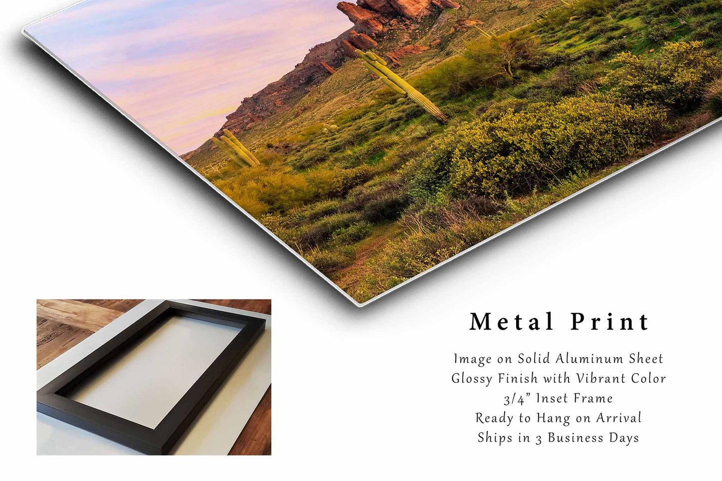 Superstition Mountains Metal Print | Lost Dutchman State Park Photography | Sonoran Desert Wall Art | Arizona Landscape Photo | Southwest Decor | Ready to Hang