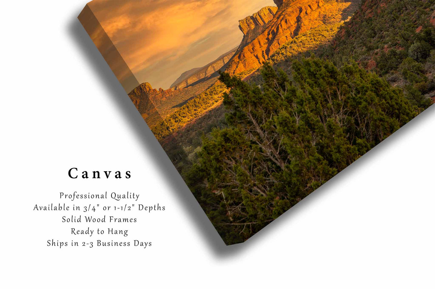 Sedona Canvas | Cathedral Rock Gallery Wrap | Desert Southwest Photography | Arizona Landscape Wall Art | Western Decor | Ready to Hang