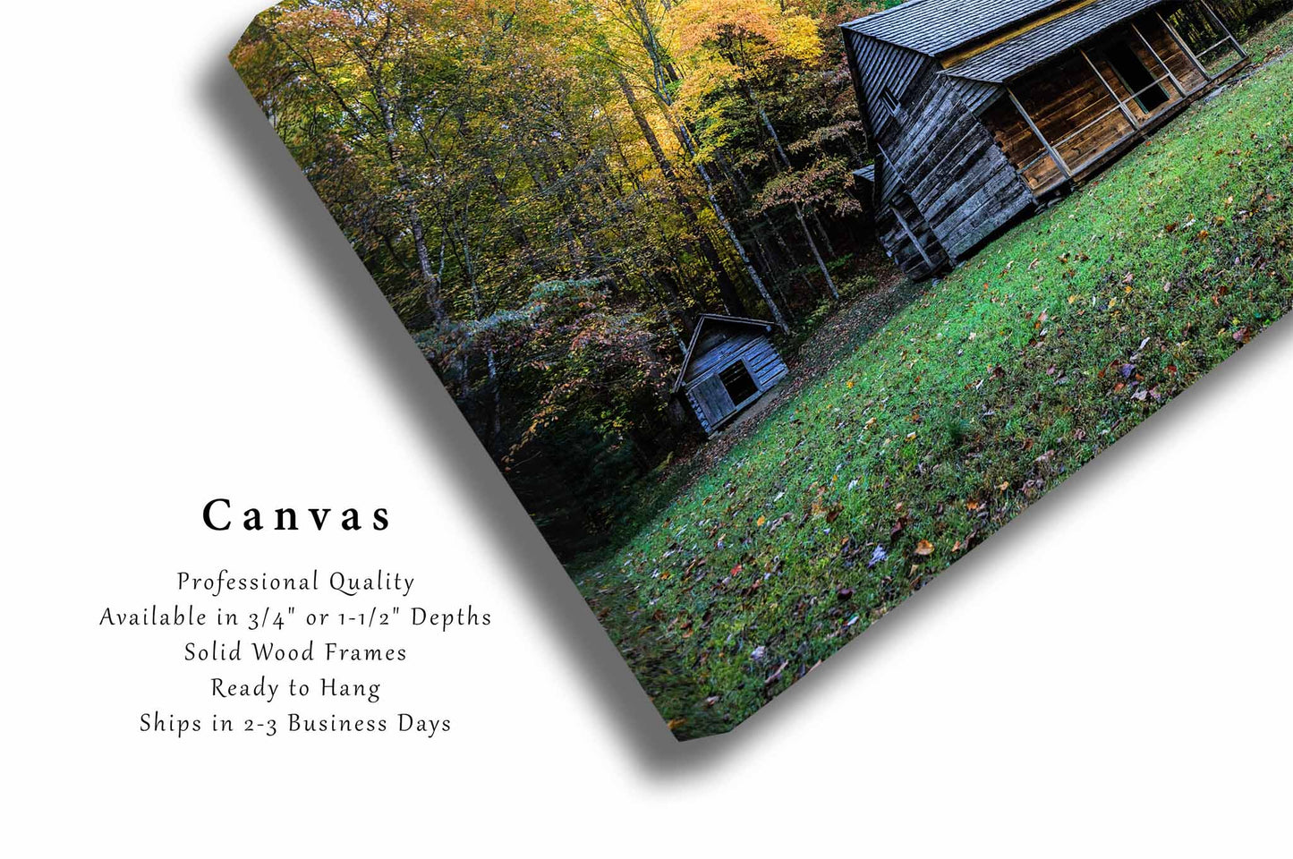 Great Smoky Mountains Canvas | Whitehead House Gallery Wrap | Appalachian Photography | Tennessee Wall Art | Rustic Country Decor | Ready to Hang