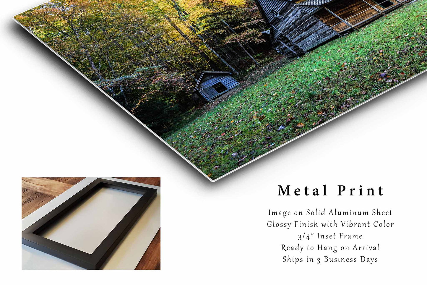 Great Smoky Mountains Metal Print | Whitehead House Photography | Appalachian Wall Art | Tennessee Photo | Rustic Country Decor | Ready to Hang