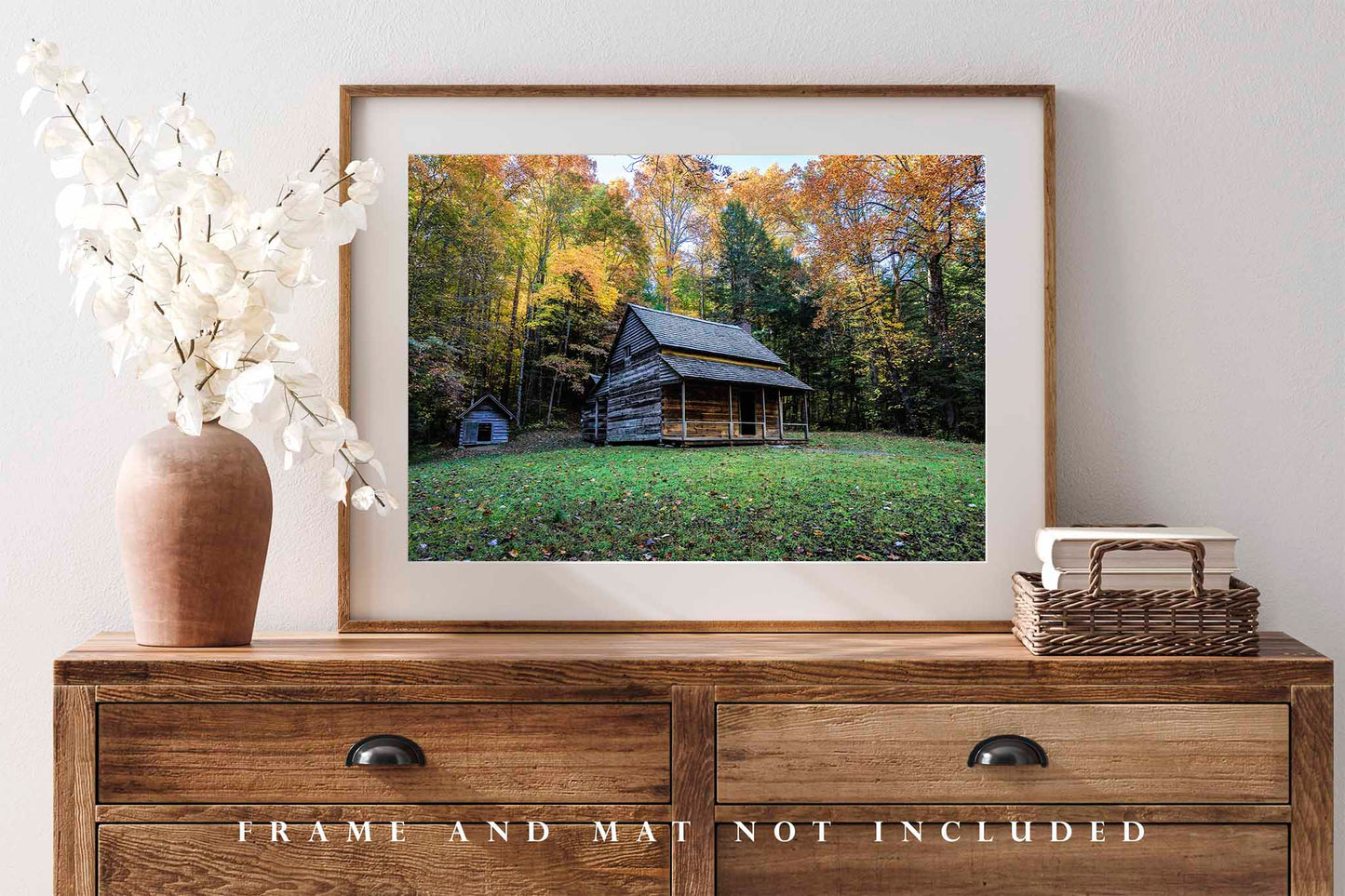 Great Smoky Mountains Photography Print | Whitehead House Picture | Appalachian Wall Art | Tennessee Photo | Rustic Country Decor | Not Framed