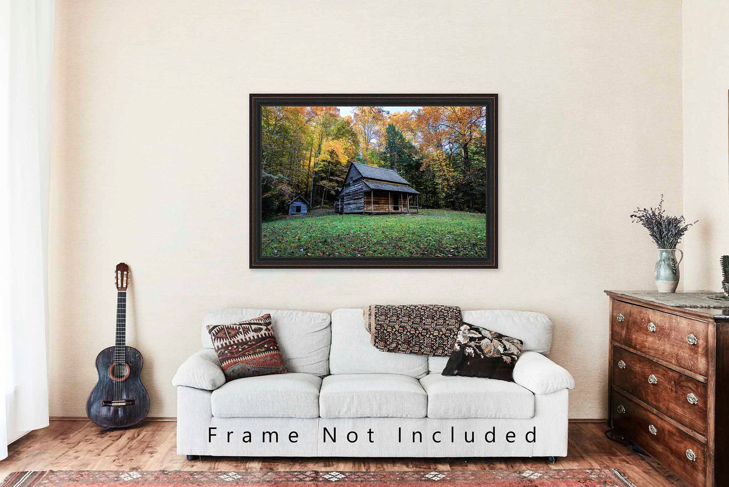 Great Smoky Mountains Photography Print | Whitehead House Picture | Appalachian Wall Art | Tennessee Photo | Rustic Country Decor | Not Framed