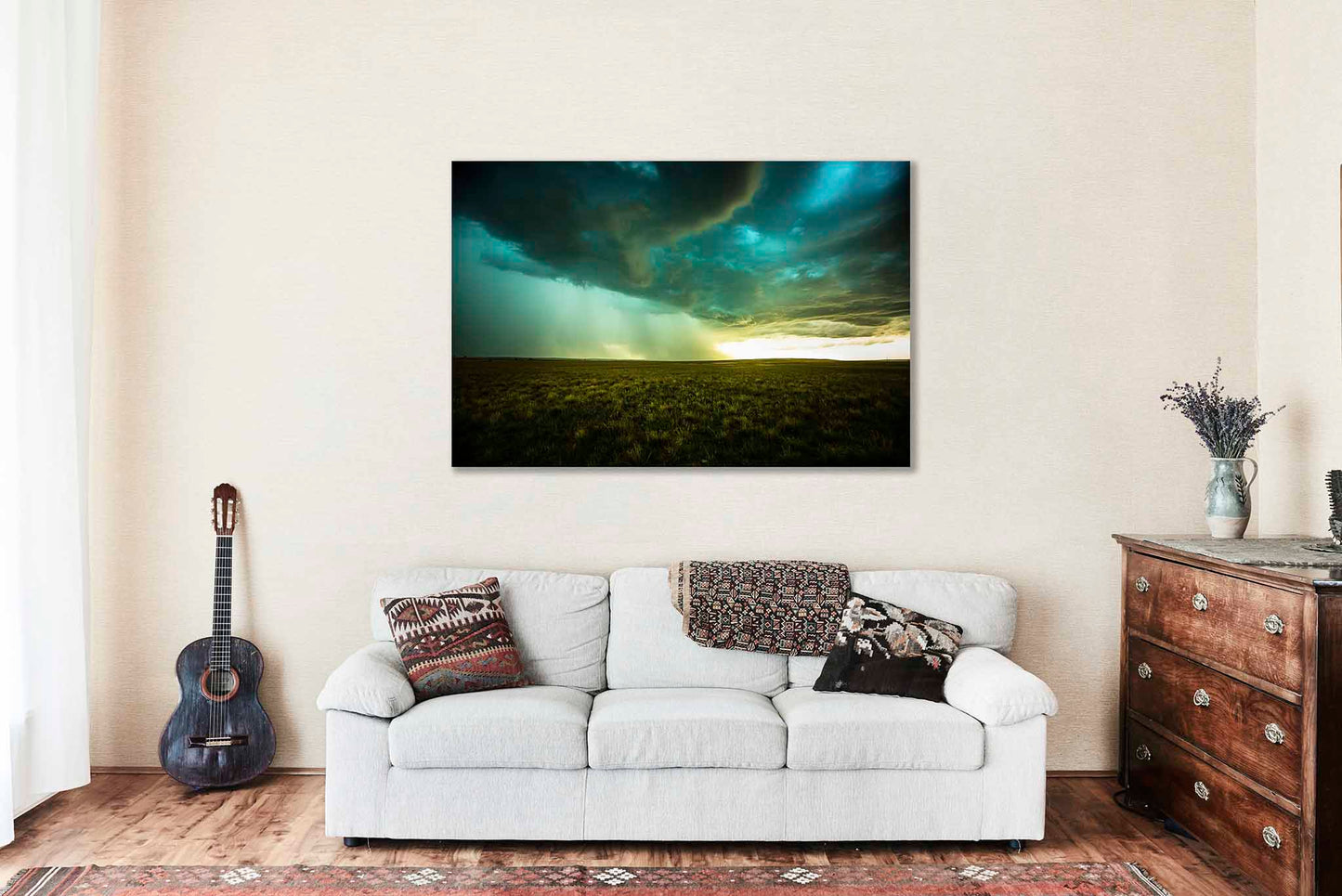 Storm Metal Print | Thunderstorm Photography | Prairie Wall Art | Nebraska Photo | Nature Decor | Ready to Hang