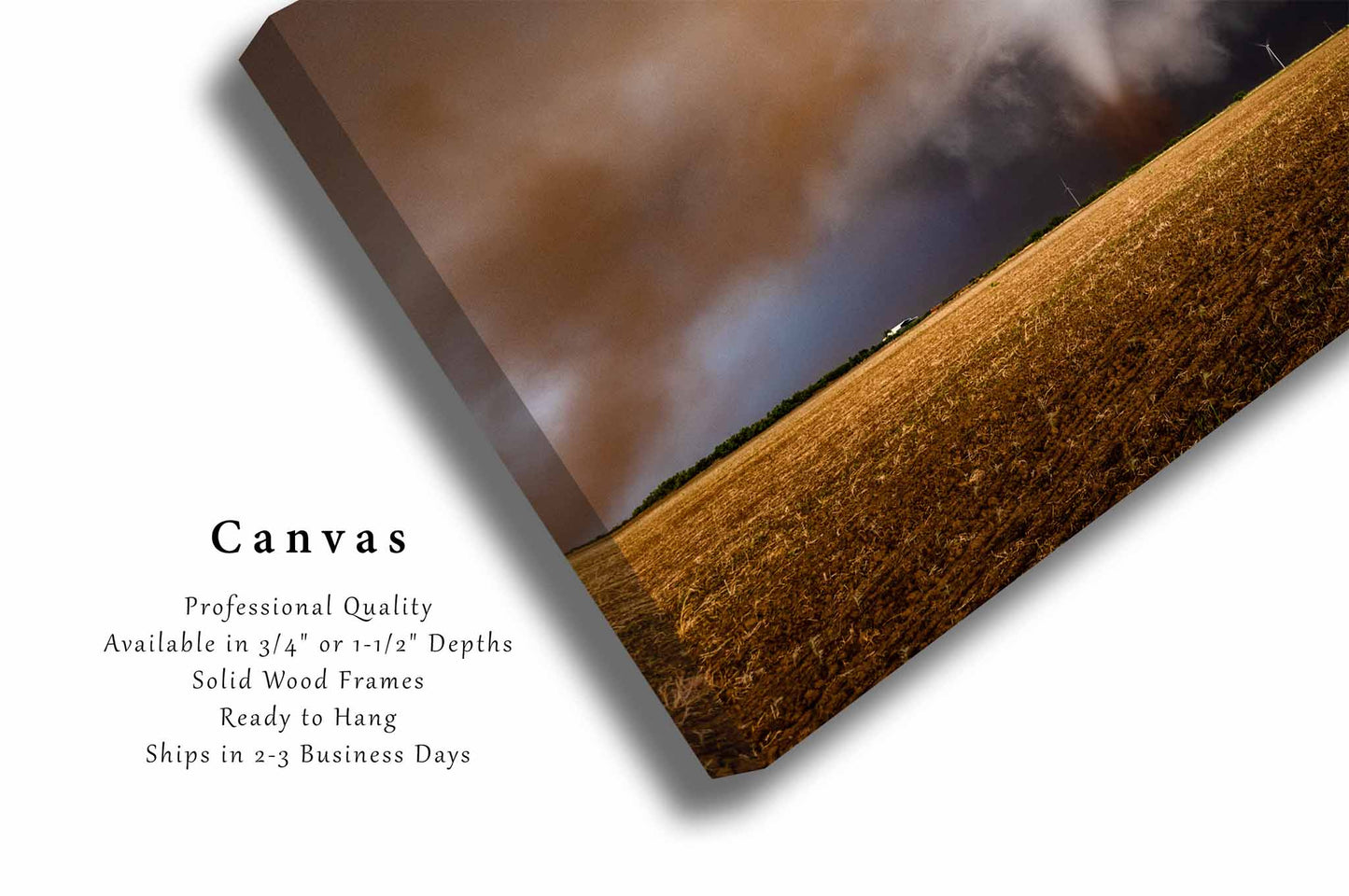 Tornado Canvas | Storm Gallery Wrap | Thunderstorm Photography | Texas Wall Art | Weather Decor | Ready to Hang