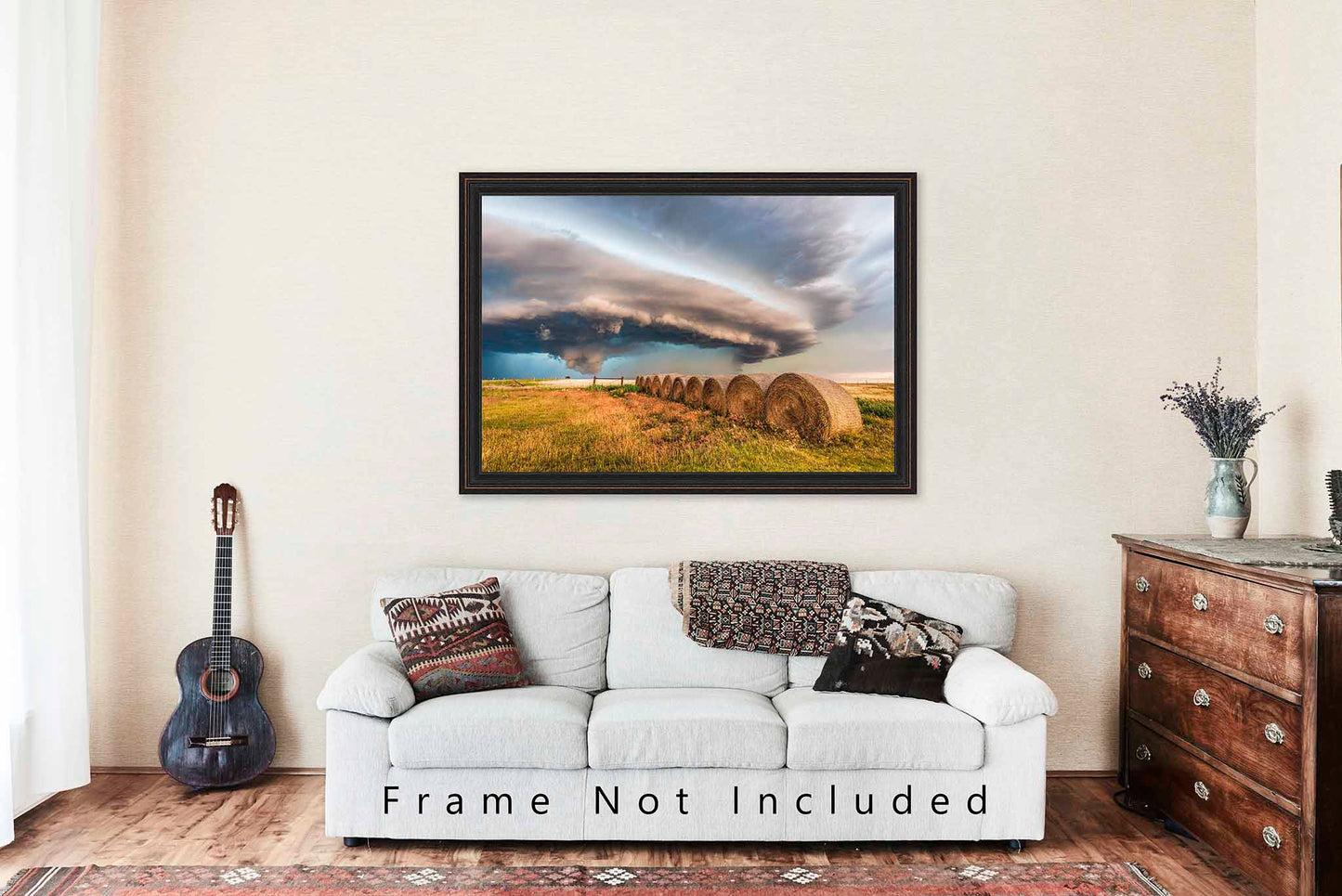 Storm Photography Print | Shelf Cloud Picture | Supercell Thunderstorm Wall Art | Oklahoma Sky Photo | Weather Decor | Unframed