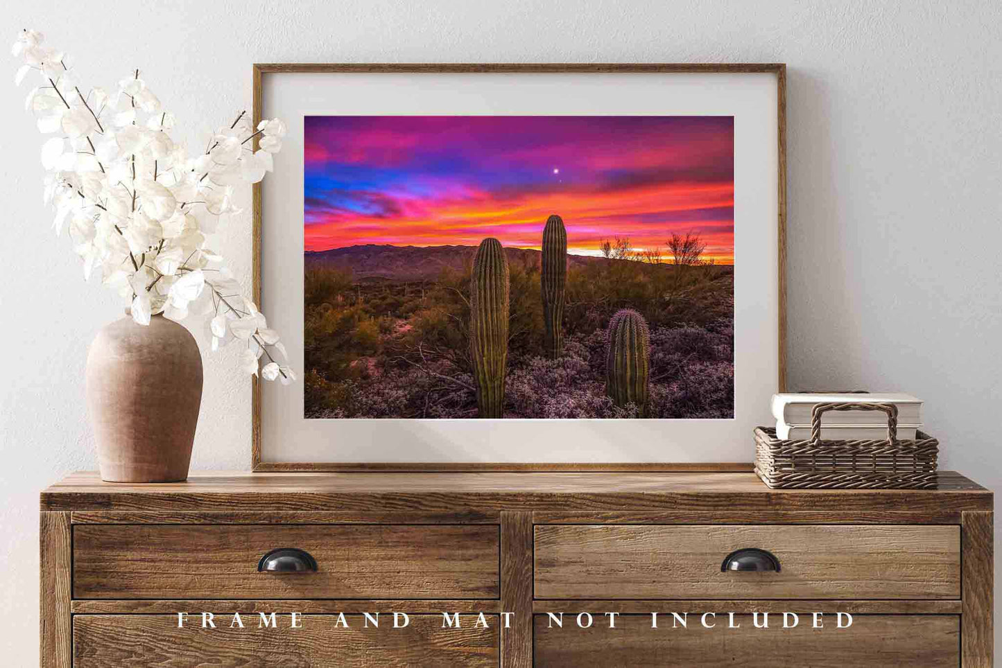 Sonoran Desert Photography Print | Saguaro Cactus Picture | Desert Wall Art | Arizona Photo | Southwestern Decor | Not Framed