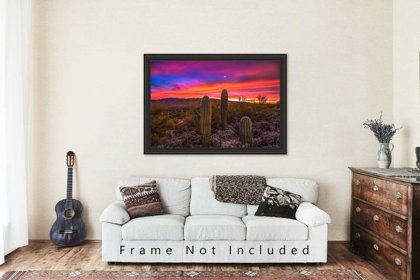 Sonoran Desert Photography Print | Saguaro Cactus Picture | Desert Wall Art | Arizona Photo | Southwestern Decor | Not Framed