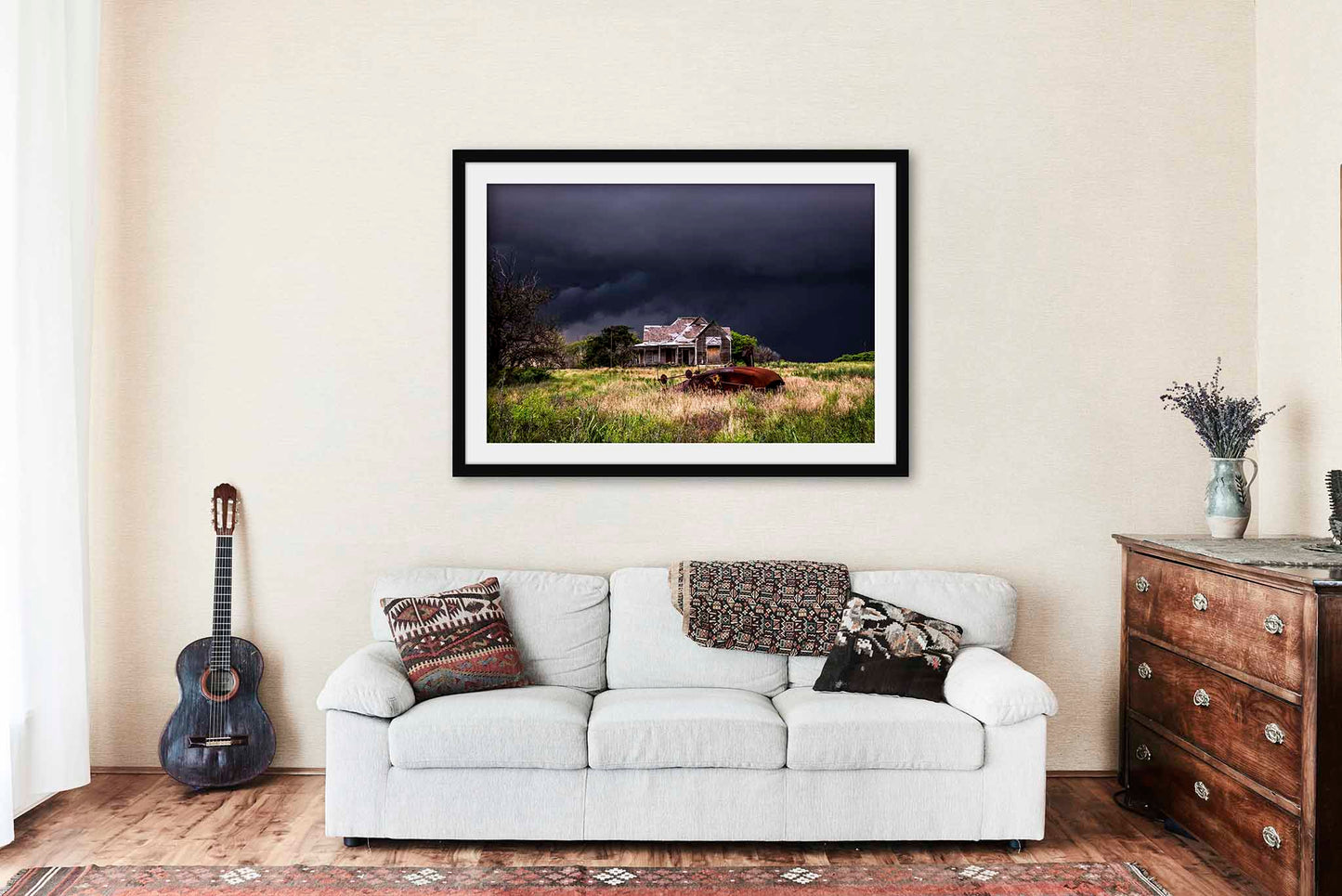 Abandoned House Framed and Matted Print | Cotton Gin Photo | Country Decor | Texas Photography | Farmhouse Wall Art | Ready to Hang