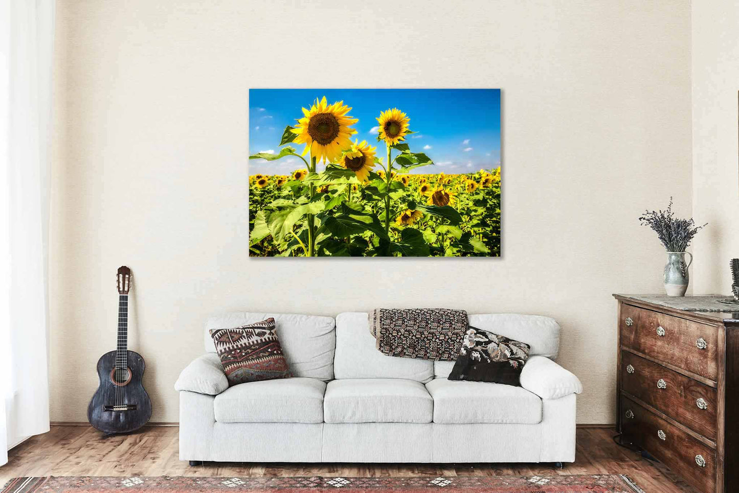 Sunflower Metal Print | Kansas Photography | Botanical Wall Art | Country Photo | Farmhouse Decor | Ready to Hang