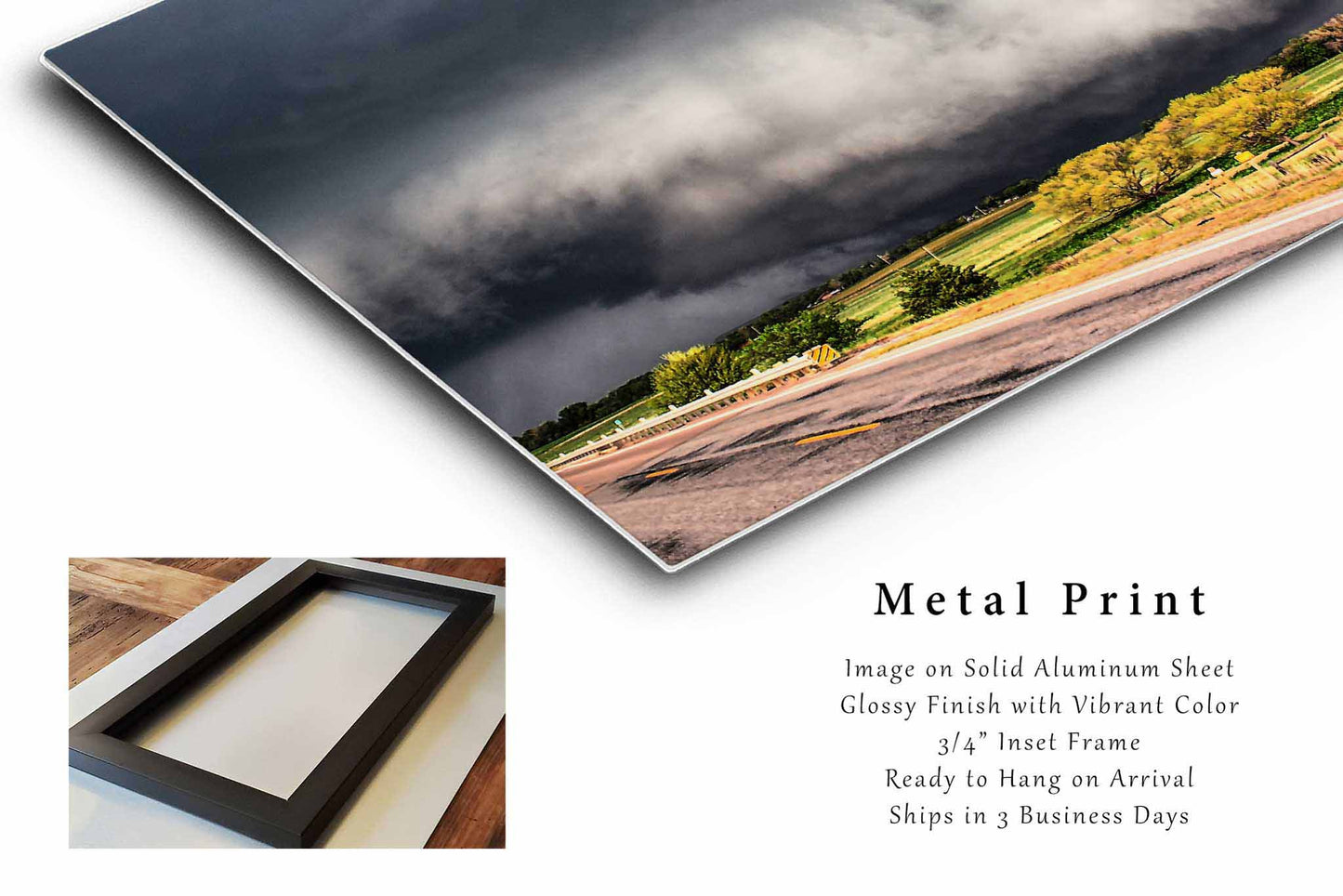 Tornado Metal Print | Storm Photography | Thunderstorm Wall Art | Oklahoma Photo | Weather Decor | Ready to Hang