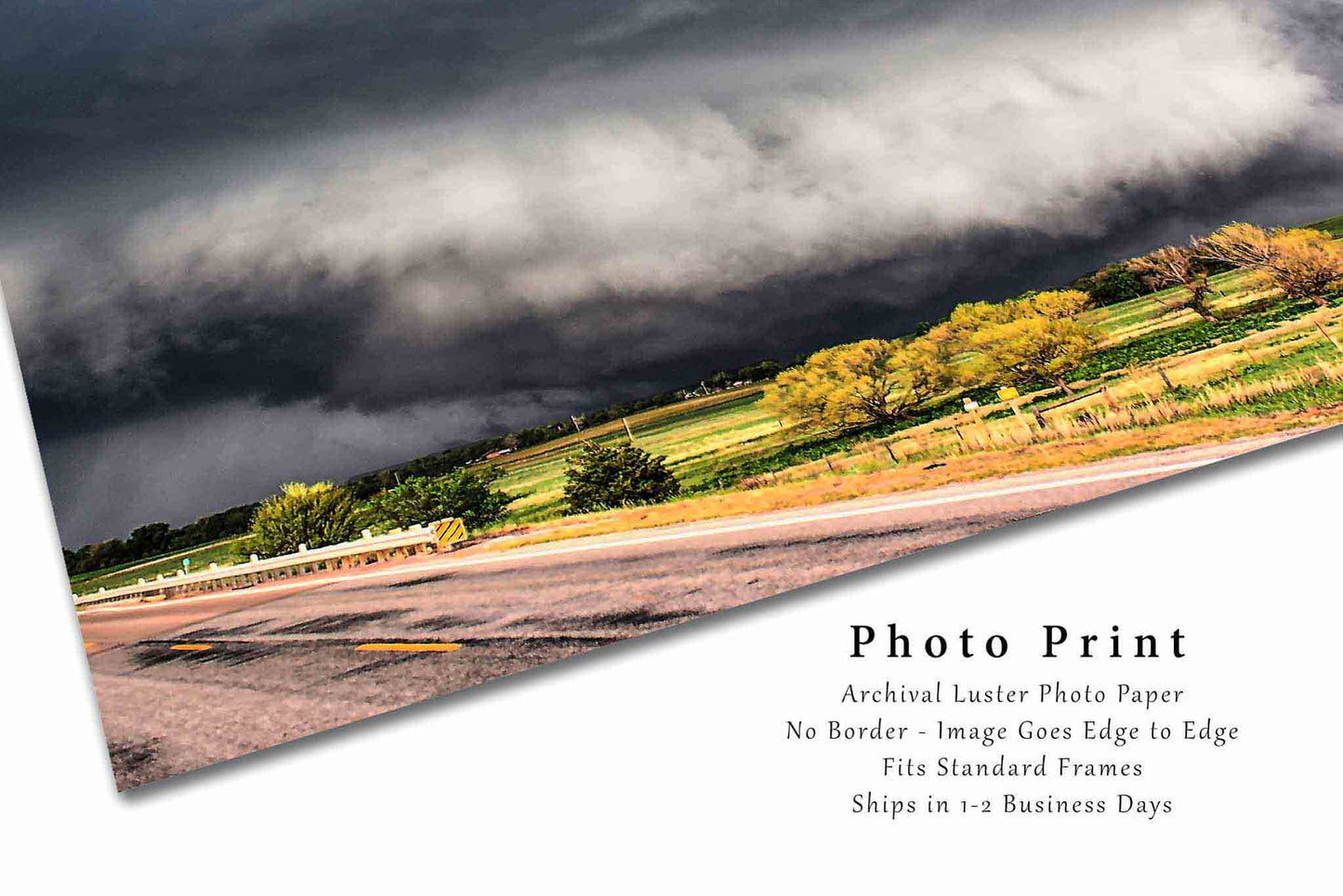 Tornado Photography Print | Storm Picture | Thunderstorm Wall Art | Oklahoma Photo | Weather Decor | Not Framed