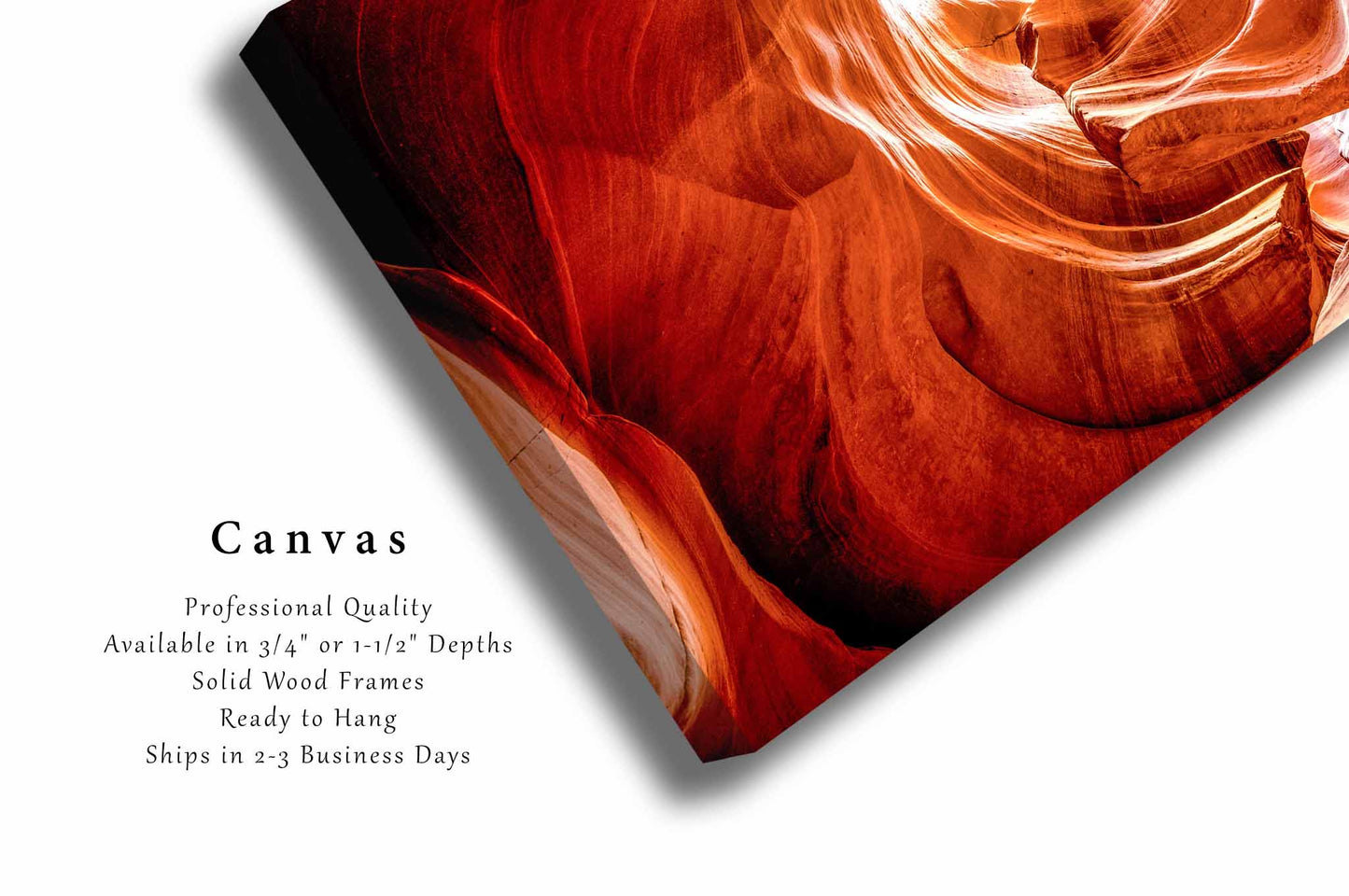 Antelope Canyon Canvas | Slot Canyon Gallery Wrap | Abstract Desert Photography | Arizona Wall Art | Southwestern Decor | Ready to Hang