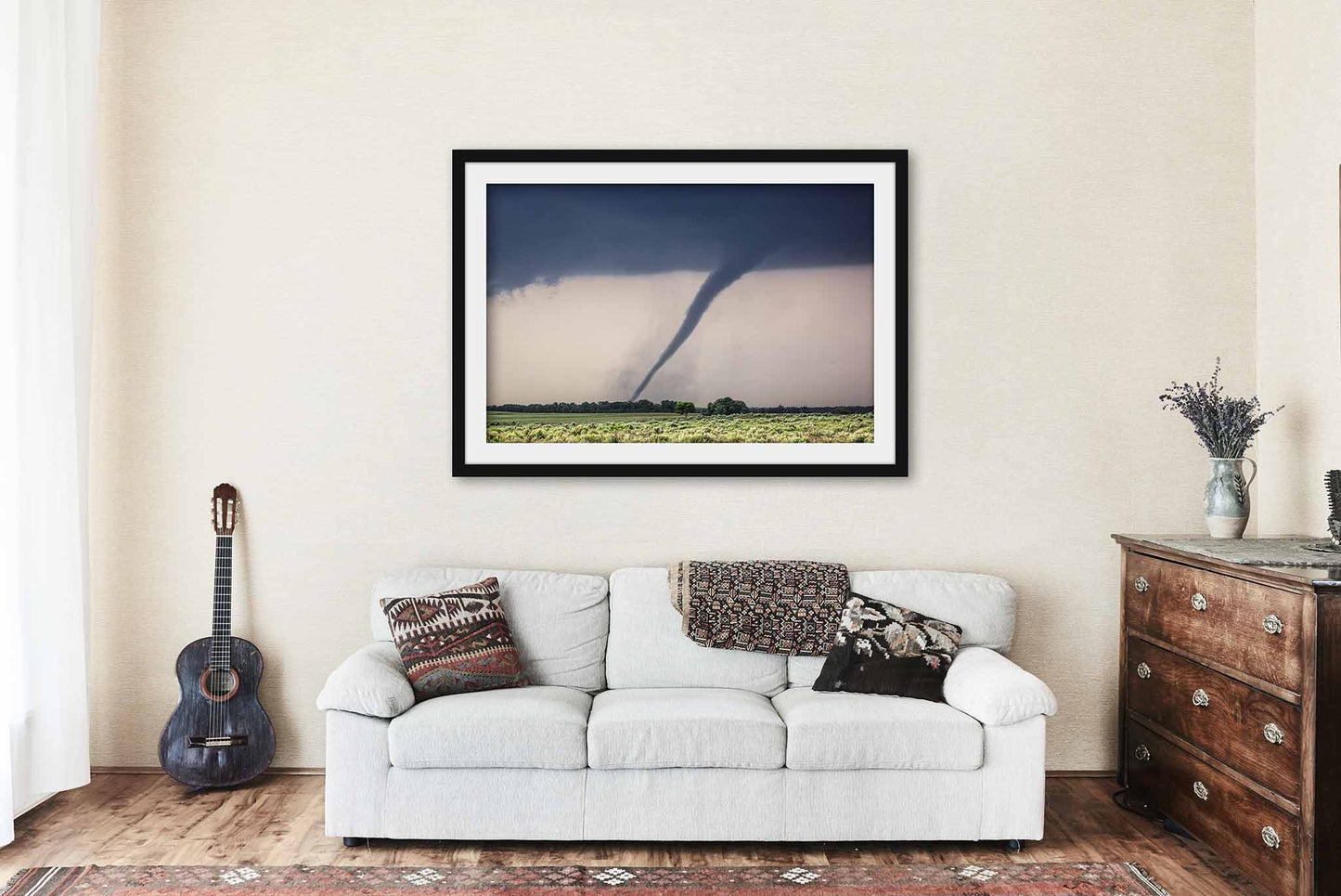 Tornado Framed and Matted Print | Twister Photo | Storm Decor | Oklahoma Photography | Extreme Weather Wall Art | Ready to Hang