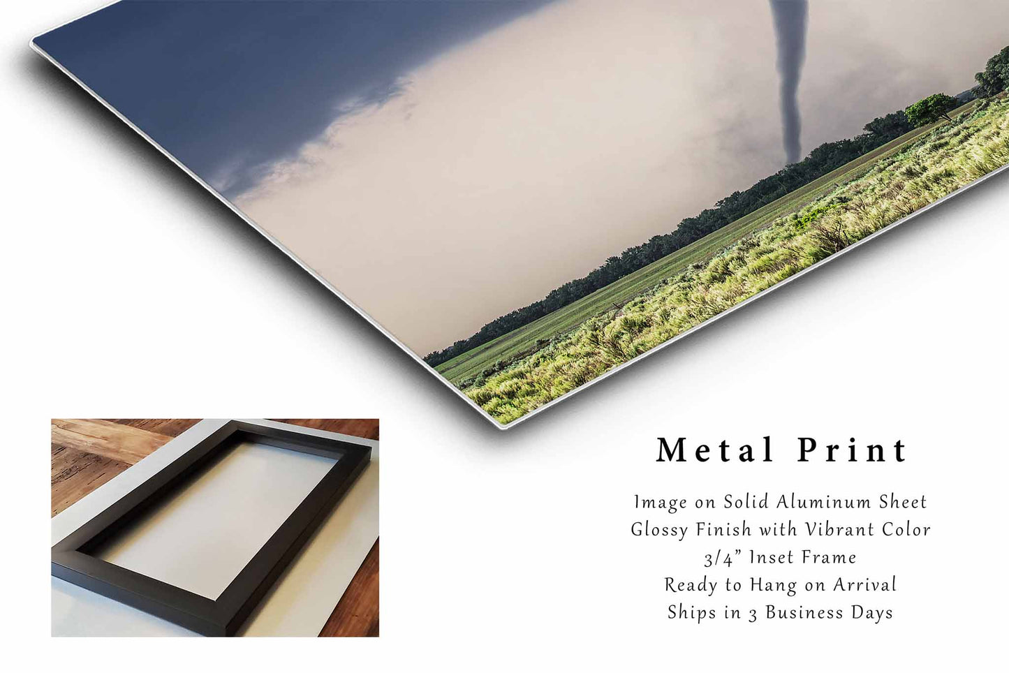 Tornado Metal Print | Twister Photography | Storm Wall Art | Oklahoma Photo | Extreme Weather Decor | Ready to Hang
