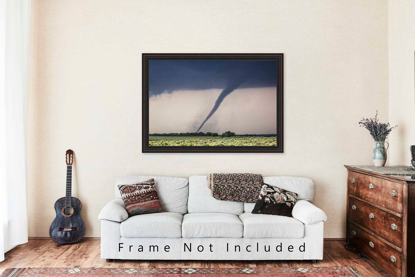 Tornado Photography Print | Twister Picture | Storm Wall Art | Oklahoma Photo | Extreme Weather Decor | Not Framed
