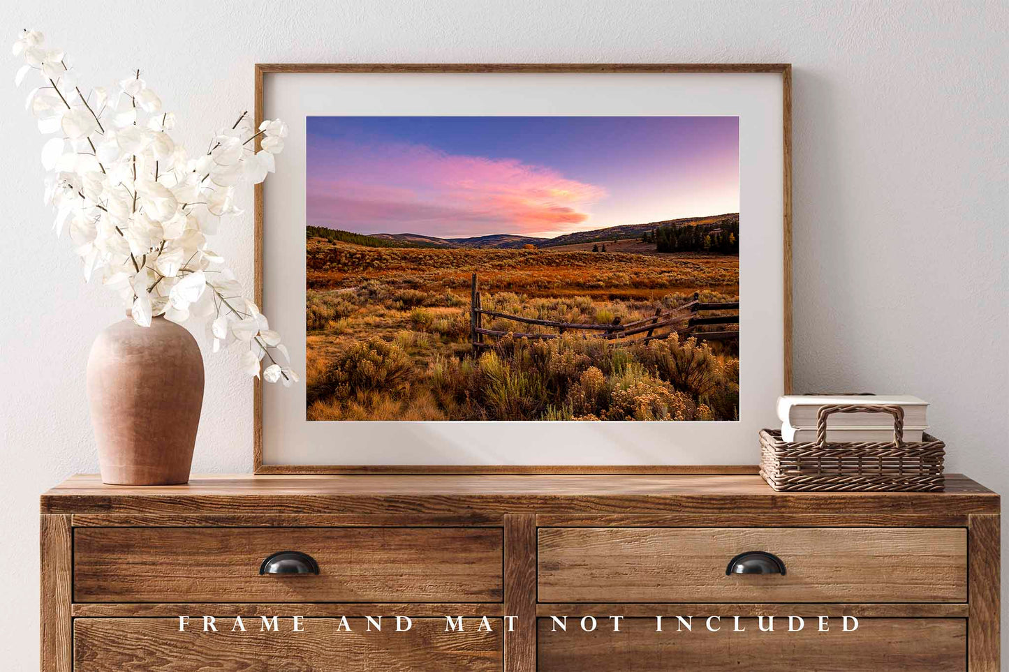 Mountain Valley Photography Print | Rocky Mountains Picture | Western Sky Wall Art | New Mexico Landscape Photo | Nature Decor | Not Framed