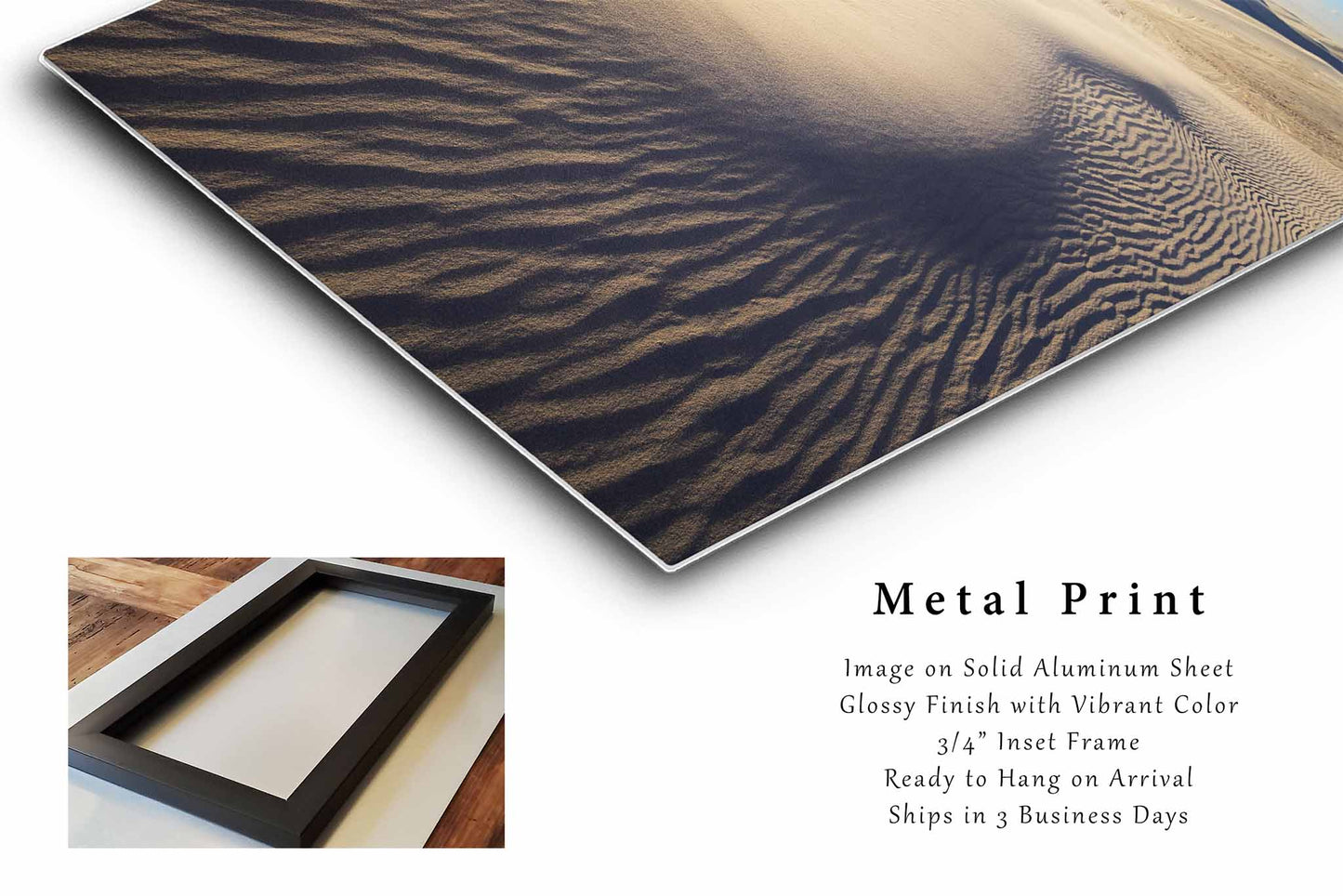White Sands National Park Metal Print | Vertical Sand Dunes Photography | Desert Wall Art | New Mexico Photo | Southwestern Decor | Ready to Hang