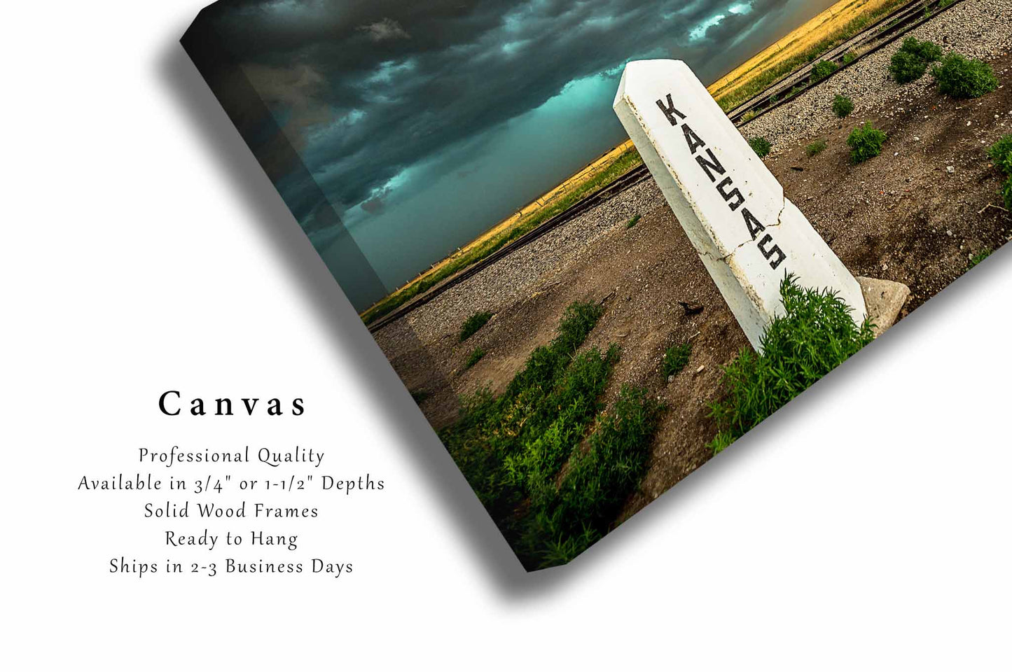 Storm Canvas | Kansas Gallery Wrap | Great Plains Photography | Thunderstorm Wall Art | Western Decor | Ready to Hang